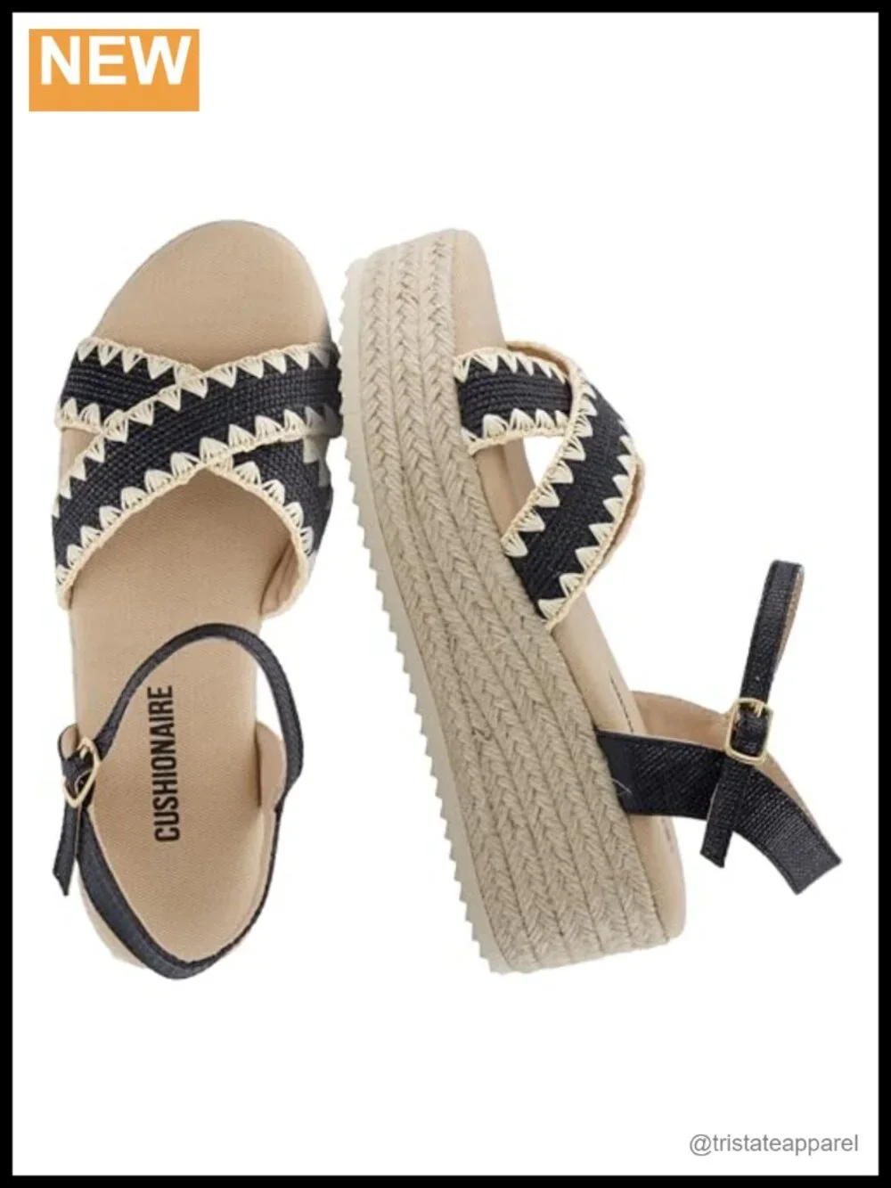 Raffia espadrille platform sandals with adjustable ankle strap